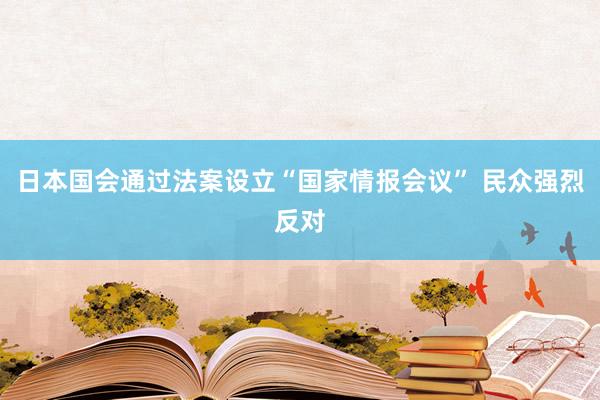 日本国会通过法案设立“国家情报会议” 民众强烈反对