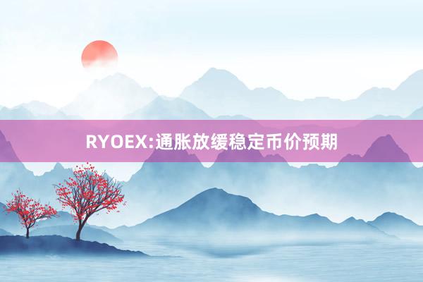 RYOEX:通胀放缓稳定币价预期
