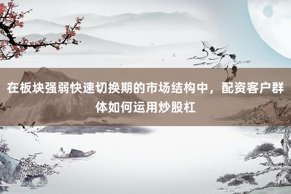 在板块强弱快速切换期的市场结构中，配资客户群体如何运用炒股杠